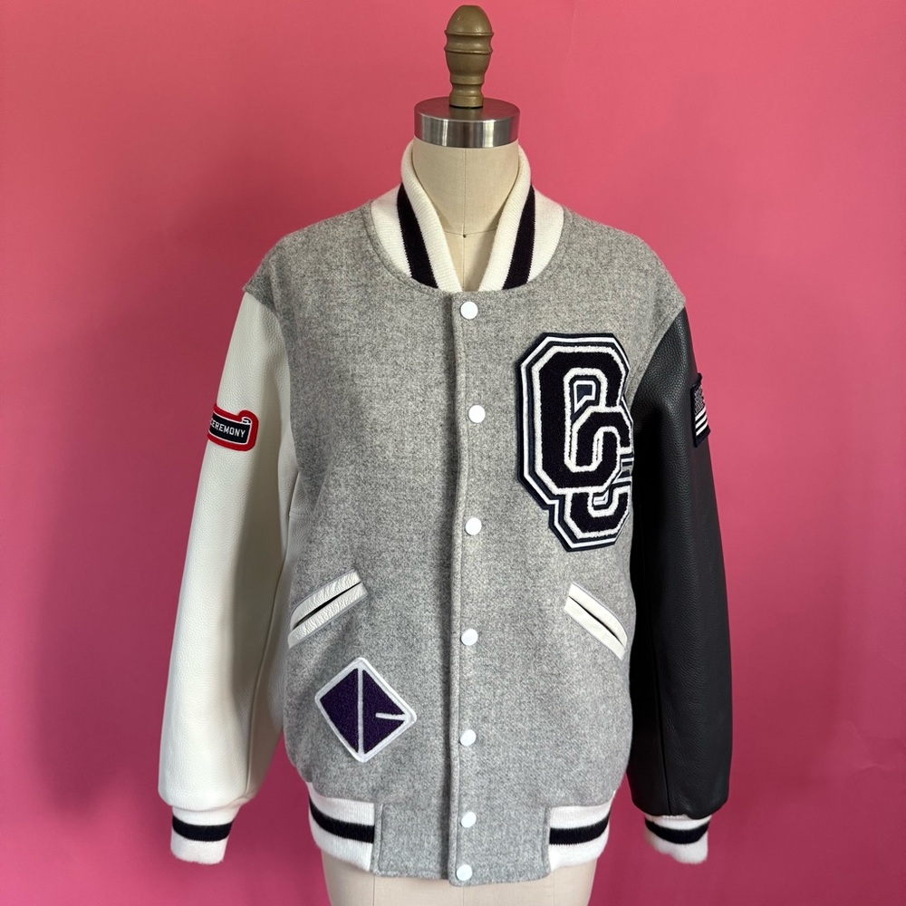 Opening Ceremony Indie Sleaze Varsity Bomber Letterman Wool/Leather Coat XS